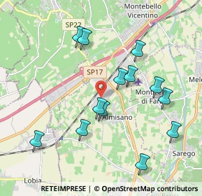 Mappa Via del Lavoro, 36045 Lonigo VI, Italia (1.96692)