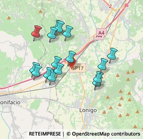 Mappa Via del Lavoro, 36045 Lonigo VI, Italia (3.3)
