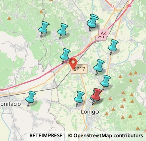 Mappa Via del Lavoro, 36045 Lonigo VI, Italia (4.00167)