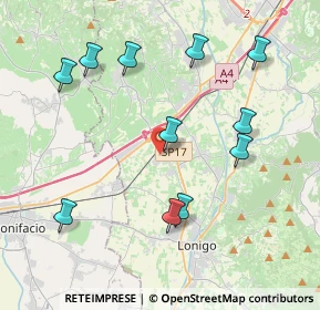 Mappa Via del Lavoro, 36045 Lonigo VI, Italia (4.27727)