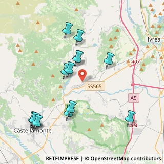 Mappa Via Gallo, 10010 Quagliuzzo TO, Italia (4.64333)