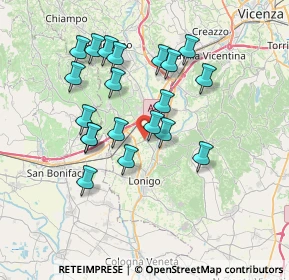 Mappa Via San Giovanni Bosco, 36040 Sarego VI, Italia (6.5885)