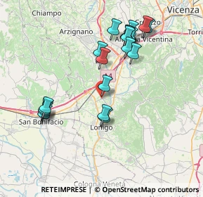 Mappa Via San Giovanni Bosco, 36040 Sarego VI, Italia (7.67895)