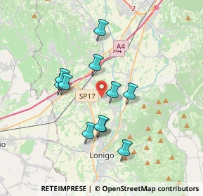 Mappa Via San Giovanni Bosco, 36040 Sarego VI, Italia (3.06545)