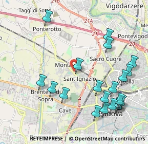 Mappa Via Croce Verde, 35136 Padova PD, Italia (2.4035)