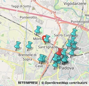 Mappa Via Croce Verde, 35136 Padova PD, Italia (2.0595)