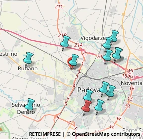 Mappa Via Croce Verde, 35136 Padova PD, Italia (4.35357)