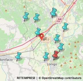 Mappa Via Boschetta, 36045 Lonigo VI, Italia (4.02833)