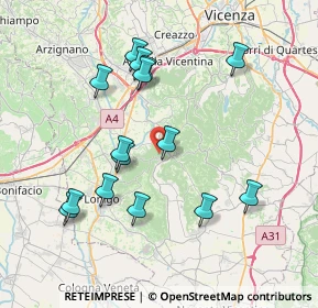 Mappa Via Monte, 36040 Grancona VI, Italia (7.57533)