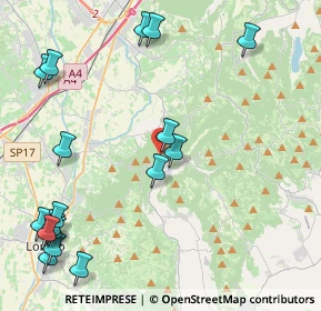 Mappa Via Monte, 36040 Grancona VI, Italia (5.63882)