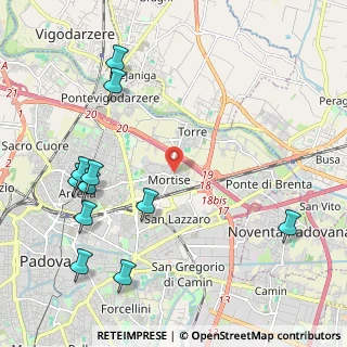 Mappa Zona Mortise, 35129 Padova PD, Italia (2.64364)