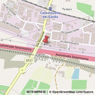 Mappa Via Stazione, 105, 37014 Castelnuovo del Garda, Verona (Veneto)