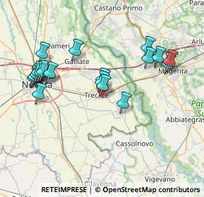 Mappa Via Dott. G. Perone, 28069 Trecate NO, Italia (8.0575)