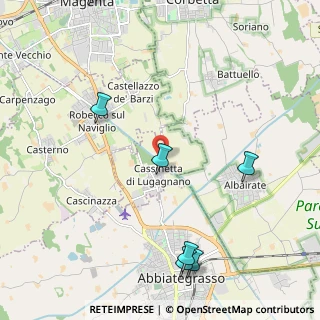 Mappa Via Alzaia, 20081 Cassinetta di Lugagnano MI, Italia (3.69429)