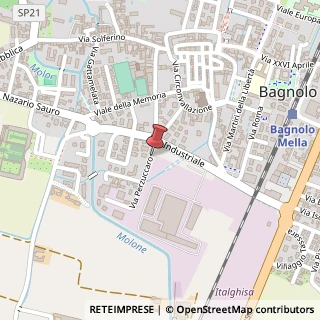 Mappa Via perzuccaro 25, 25021 Bagnolo Mella, Brescia (Lombardia)