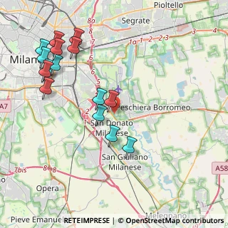 Mappa Via Fiume Lambro, 20097 San Donato Milanese MI, Italia (4.59267)