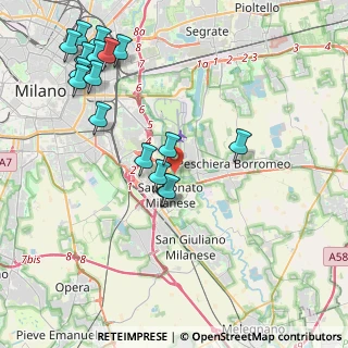 Mappa Via Fiume Lambro, 20097 San Donato Milanese MI, Italia (4.71412)