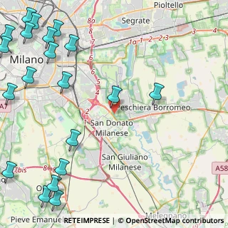 Mappa Via Fiume Lambro, 20097 San Donato Milanese MI, Italia (7.022)