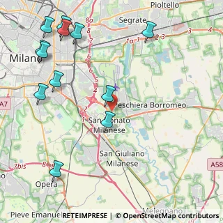 Mappa Via Fiume Lambro, 20097 San Donato Milanese MI, Italia (5.51417)