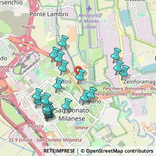 Mappa Via Fiume Lambro, 20097 San Donato Milanese MI, Italia (1.051)