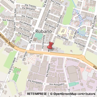 Mappa Via rossi a. 3/f, 35030 Rubano, Padova (Veneto)