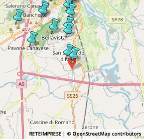 Mappa Via Torino, 10015 Pavone Canavese TO, Italia (2.60571)