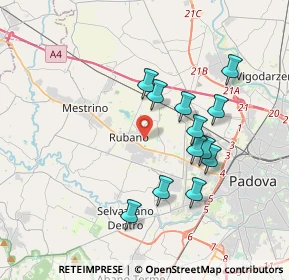 Mappa , 35030 Rubano PD, Italia (3.36083)