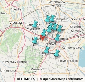 Mappa , 35030 Rubano PD, Italia (9.86667)