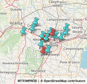 Mappa , 35030 Rubano PD, Italia (8.74533)