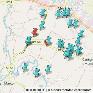 Mappa Via Pelosa, 35030 Mestrino PD, Italia (1.13571)