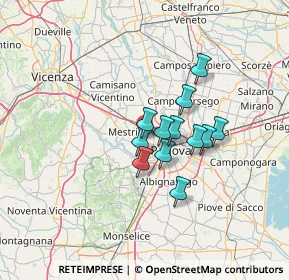 Mappa , 35030 Rubano PD, Italia (9.02583)