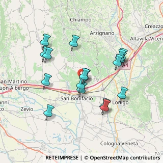 Mappa Via Adriano Bogoni, 37032 Monteforte d'Alpone VR, Italia (7.08176)