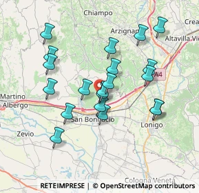 Mappa Via Tintoretto, 37032 Monteforte d'Alpone VR, Italia (6.7405)
