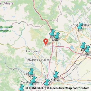 Mappa SP di Castellamonte, 10080 Vistrorio TO, Italia (28.605)