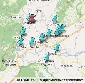 Mappa SP di Castellamonte, 10010 Parella TO, Italia (1.539)