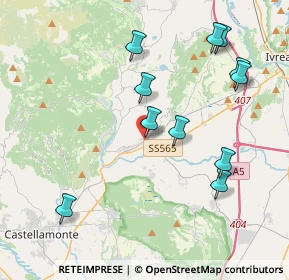 Mappa SP di Castellamonte, 10010 Parella TO, Italia (4.23182)