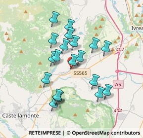 Mappa SP di Castellamonte, 10010 Parella TO, Italia (3.224)