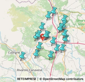 Mappa SP di Castellamonte, 10010 Parella TO, Italia (6.101)