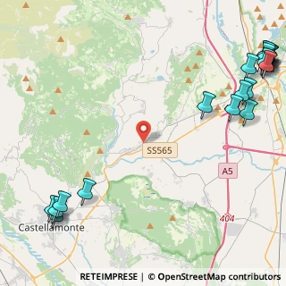 Mappa SP di Castellamonte, 10080 Vistrorio TO, Italia (7.196)