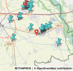 Mappa Via Seneca, 28069 Trecate NO, Italia (4.267)