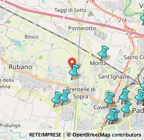 Mappa Via Pellico Silvio, 35030 Sarmeola PD, Italia (3.556)