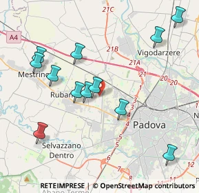 Mappa Via Pellico Silvio, 35030 Sarmeola PD, Italia (4.2875)