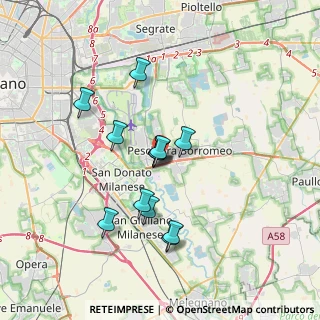 Mappa Via G. Brodolini, 20068 Milano MI, Italia (2.85154)