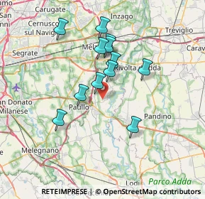 Mappa Via Tripoli, 26833 Merlino LO, Italia (6.08667)