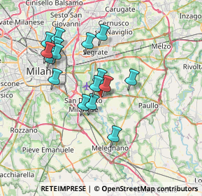 Mappa Via Don Luigi Sturzo, 20068 Peschiera Borromeo MI, Italia (6.51063)