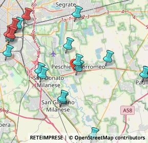 Mappa Via Don Luigi Sturzo, 20068 Peschiera Borromeo MI, Italia (5.445)