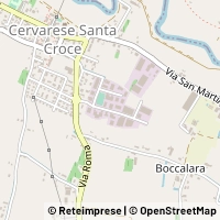 Mapa Cervarese Santa Croce