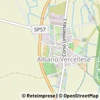 Mapa Albano Vercellese