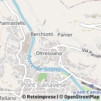 Mapa Pont Canavese