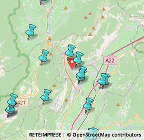 Mappa Via Canevarie, 38017 Mezzolombardo TN, Italia (5.6325)